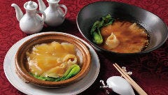 【 選べるご飯・麺 】吉切鮫の姿ふかひれを堪能♪前菜三種に黒酢の酢豚も！【 - 姿ふかひれランチ - 】