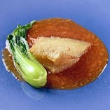 毛鹿鮫のふかひれステーキ ～XO醤ソース～