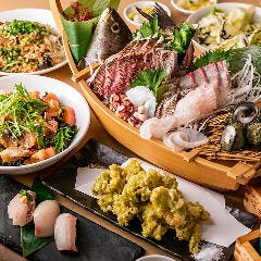 八王子 長崎県五島列島直送 大衆酒場 クジラ商店_【3H飲み放題付】「五島列島直送コース」産地直送の鮮魚を楽しむ全7品｜歓送迎会・宴会