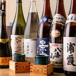 厳選日本酒やプレミアム焼酎も各種取り揃えております