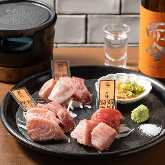 日本酒にぴったりな本鮪の炙り刺しが楽しめる！