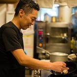 東京で数多くのお店で総料理長として腕を磨いた渡邉シェフ