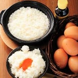 〆は土釜で炊いたふっくらご飯×大分の蘭王の『卵かけご飯』