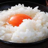 棚田米こしひかりを土鍋で炊き上げた卵かけご飯