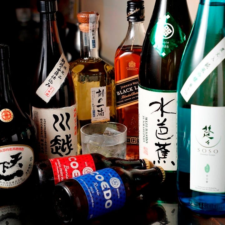 日本酒と焼酎は1か月に1回は内容を変更しており飽きさせません