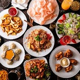 椿GARDENでは多種多様なアジア料理をご提供しております。