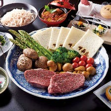 【ハレの日フルコース】『特別な日の大切な方とのお食事に』伊勢海老料理、アワビ料理、和牛ヒレ肉付