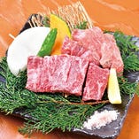 【仙台】黒毛和牛イチボと仙台厚切り牛タン陶板焼き