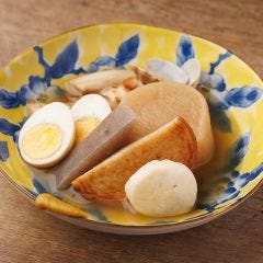 貝から取った濃厚な出汁で貝出汁純米！おでん盛り合わせ