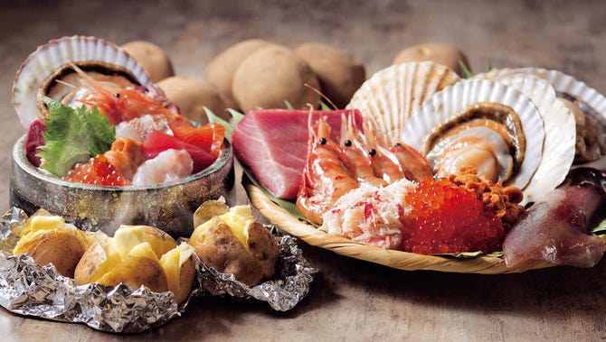 北海道はでっかい道 オホーツクの恵み 湧別町 市ヶ谷店 市ヶ谷 北海道料理 ぐるなび
