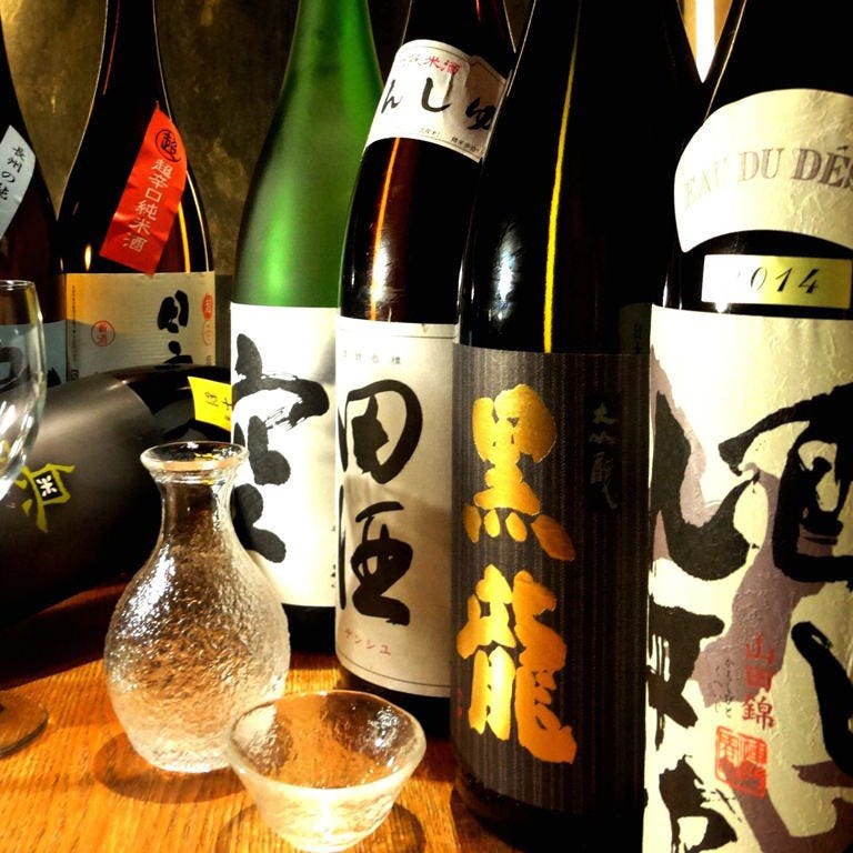 希少銘柄の日本酒が入ることも！日本酒を豊富に取り揃えています