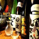 厳選の日本酒の数々