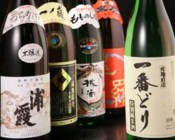 当店オリジナル純米酒『一番どり』等、季節の地酒各種あります！！