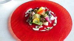 本日の鮮魚のスチーム　アサリのバタークリームソースで