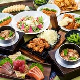 種類豊富な3時間飲み放題付ご宴会コースは3000円から多数ご用意!