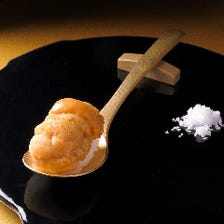 寿司と和食の一品をコース仕立てで