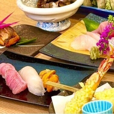 個室×居酒屋 満月本店 横浜駅西口_【日~木限定】豪華海鮮料理と寿司を満喫!【握り寿司付き大漁コース】2H飲放付き 税込6,000円