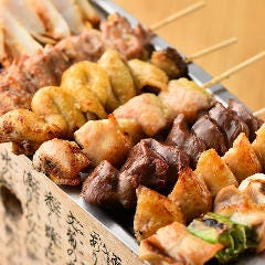 最高級傑作ふもと赤鶏おまかせ串焼き 7本盛り！迷ったらこれ！