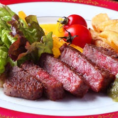 【プレミアム】黒毛和牛のステーキ 山葵醤油