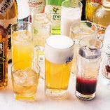 アルコール・ソフトドリンクも充実の全52種