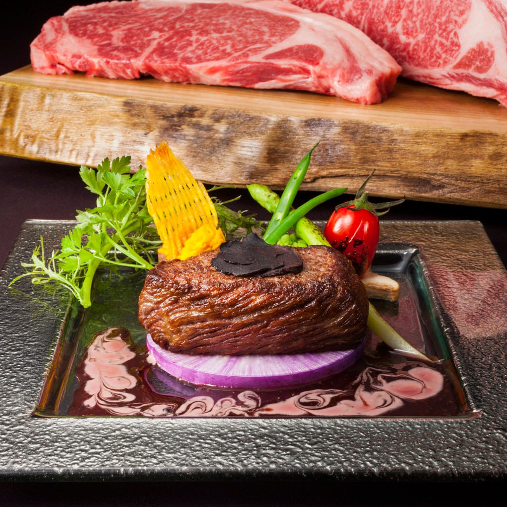 北海道産黒毛和牛を堪能するステーキコース