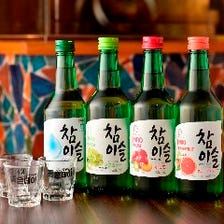本場の料理を引き立てる韓国酒が多彩