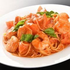 シーフードレストラン メヒコ 有明店_海老とフレッシュトマトスパゲッティ