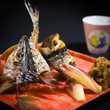 秋刀魚と松茸の炭焼き～山椒おろし～