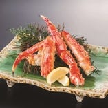 茹でタラバ蟹。他にも北海道料理ご用意ございます。