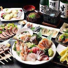 そわか名物七輪焼きと旬を盛り込んだ逸品を楽しめる宴会コース!