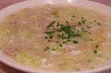 白菜とふかひれの卵白スープ