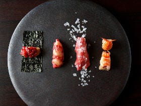 黒毛和牛をお寿司で味わう！ 人気焼肉店『KINTAN』が手掛ける『牛肉寿司 きんたん』【銀座】