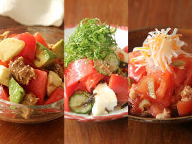 火を使わずに10分以内で完成！ 旬のトマトをたっぷり使った「絶品おつまみサラダ」の簡単レシピ3選