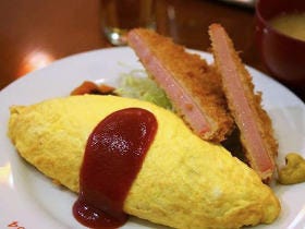 中目黒で辛抱たまらなく入ってしまう、オムライスとハムカツが絶品の洋食