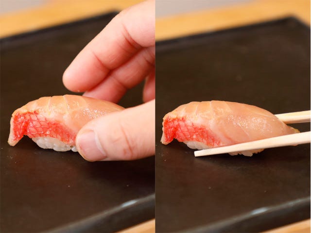 寿司のマナー・寿司の食べ方】箸で食べるのはNG？ 食べる順番は