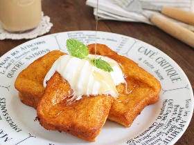 フレンチトーストを焼かずに揚げたらおいしすぎた！サクふわ食感がたまらない「揚げフレトー」の簡単レシピ